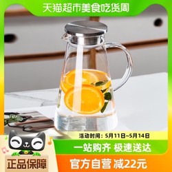 青苹果 耐热玻璃水壶大容量1800ml冷水壶花茶壶果汁壶凉茶壶GPH28