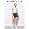 URBAN REVIVO UR2024夏季新款女装小众设计感立体分割显瘦T恤衫UWL440111