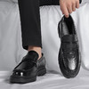 老人头（LAORENTOU）温州高品质二层牛皮休闲小皮鞋
