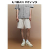 URBAN REVIVO UR2024夏季新款男装时尚休闲百搭洗水宽松牛仔短裤UML840051