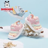 百亿补贴：BoBDoG 巴布豆 夏季新款宝宝小童凉鞋透气防滑软底鞋子婴幼儿男童步鞋