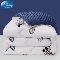 Disney baby 迪士尼寶貝 迪士尼寶寶（Disney Baby）嬰兒童被子豆豆毯安撫被A類春秋季被芯幼兒園午睡新生兒床上用品毛毯蓋被褥3斤 太空米奇
