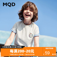 MQD 马骑顿 夏季新款夏装童装男童圆领短袖T恤儿童凉感打底衫