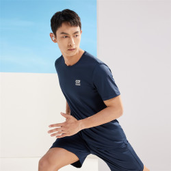 361361运动套装男2024夏季跑步t恤健身短裤两件套男子运动服潮