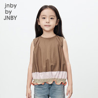 jnby by JNBY江南布衣童装宽松圆领无袖衬衣女童24夏1O4212790 258/浅绿咖 140cm