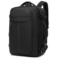 coolbell 新款商务电脑包大容量扩容双肩包17寸电脑包背包男士双肩包 黑色