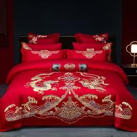IVYKKI 艾维 原创中式刺绣套件喜被套床单结婚家用床上用品婚庆床品四/六件套