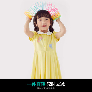 小猪班纳童装2023夏装新款儿童裙子小童女童连衣裙可爱连身裙宝宝