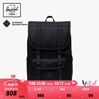 Herschel赫行【黑标系列】Little America20升中号双肩包 纯黑色 20L