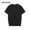斯凯奇（Skechers）简约透气针织百搭运动上衣L223U046 碳黑/0018 L