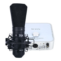 iSK 声科 BM-800S+艾肯4nano声卡（第五代） 电脑手机通用变声网络k歌喊麦主播录音直播设备全套