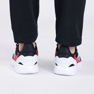 阿迪达斯 （adidas）儿童运动鞋跑步鞋青少年休闲鞋 黑红色 31码