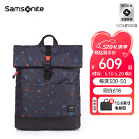 Samsonite 新秀麗 雙肩包電腦包時尚休閑輕盈背包送男友老公禮\HD4 星星印花