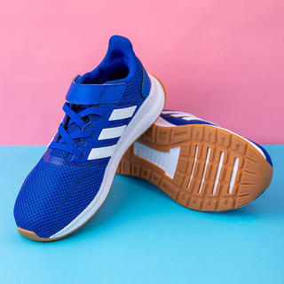 阿迪达斯 （adidas）儿童运动鞋跑步鞋青少年休闲鞋 蓝色 33码 