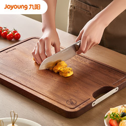 Joyoung 九阳 切菜板防霉抗菌家用黑金檀木案板厨房面板实木刀粘乌檀木砧板