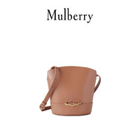 Mulberry/玛葆俪Pimlico水桶包斜跨单肩通勤女包 貂棕色
