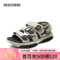 斯凯奇（Skechers）舒适休闲沙滩鞋210880 棕褐色/TAN 39.5