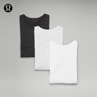 lululemon 丨5 Year Basic 男士 T 恤 *3件装 LM3CS7S 黑色/白色/杂色浅灰 M