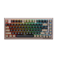 Hyeku 黑峡谷 Z2 82键无线客制化三模机械键盘 CNC铝合金机身gasket结构电竞游戏键盘 极地 Pro