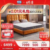 席梦思（Simmons） 弹簧床垫 独立袋弹簧 1.8米*2米单双人床垫偏硬护脊 新曙光 24cm厚升级款-吸湿排汗 2000*2200