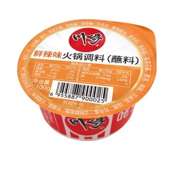 川崎 火锅蘸料 芝麻酱花生酱  鲜辣味100g*1盒