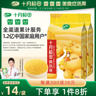 黄小米1kgx2袋五谷杂粮小黄米小米粥粗粮早餐米油丰厚4斤