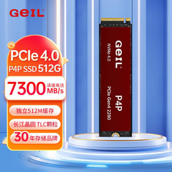 GeIL 金邦 M.2固态硬盘P4P高速M.2NVME PCIE4.0协议台式机笔记本通用SSD P4P 512G  官方标配