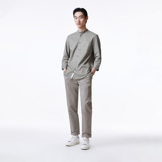 杰克·琼斯（JACK&JONES）夏麻混纺面料舒适简约时尚多色百搭长裤男士休闲裤男裤224214010 灰绿色E62 常规 灰绿色E62 165/72A/XSR