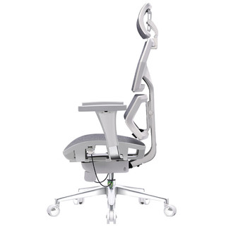 工学至尊 i5 骶位支撑人体工学椅 家用电脑椅 办公椅子 老板椅 电竞椅 白框科技灰