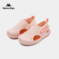 Kappa 卡帕 Kids卡帕兒童2024夏新款運動涼鞋男女寶寶包頭沙灘鞋 果粉