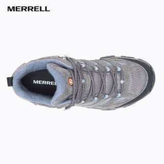 迈乐（Merrell）户外徒步鞋男女款MOAB3MID WP中帮防水透气防滑登山徒步鞋 J500162灰兰(女款) 36