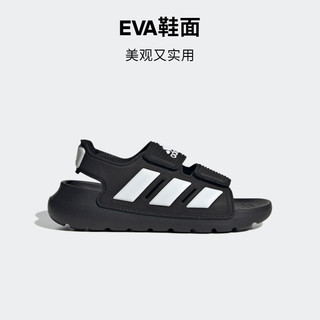 adidas ALTASWIM 2.0 C魔术贴休闲凉鞋男小童阿迪达斯官方轻运动 黑色/白