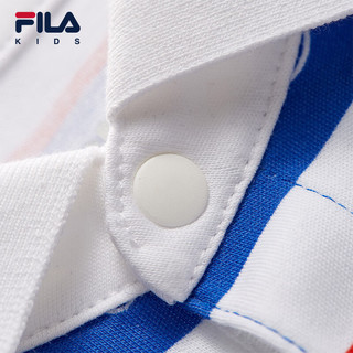 FILA 斐乐 童装儿童长袖上衣2024夏小童男童T恤POLO衫 满印一-ZA 120cm