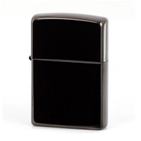 ZIPPO 之宝 打火机美国 经典黑炫冰24756 zppo煤油男士520 黑炫冰