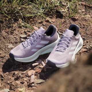 adidas SOULSTRIDE FLOW舒适户外越野跑鞋女阿迪达斯TERREX 灰紫色 39(240mm)