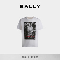 BALLY巴利24春夏白色棉质男士T恤6308202 白色 M