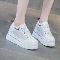 aolun 澳伦 2024春夏厚底显腿长内增高运动休闲小白鞋坡跟百搭女鞋子
