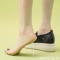 aolun 澳伦 2024春夏透气网纱蕾丝厚底内增高运动休闲鞋女鞋子渔夫鞋