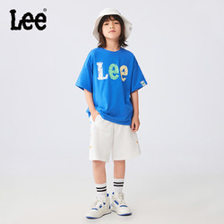 Lee 童裝兒童短袖T恤藍色 165cm