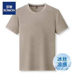 ROMON 罗蒙 男士免烫冰丝短袖T恤  FS6172