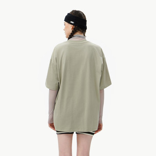英克斯（inxx）ANGRY HUNGRY 夏宽松休闲短袖T恤男女同款AHE2010028 灰绿色 L