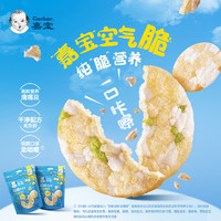 88VIP：Gerber 嘉宝 脆脆豆米饼黄豌豆+青豌豆鹰嘴豆宝宝零食零添加24g*2袋