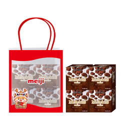 meiji 明治 雪吻夾心巧克力 可可口味62g*4盒裝