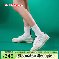 KAPPA卡帕女鞋板鞋子女2024夏季复古运动鞋百搭小白鞋透气跑鞋 经典白/冬日白 35