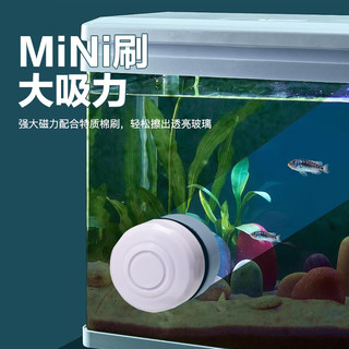 派乐特 鱼缸磁力刷迷你鱼缸刷小型玻璃擦双面清理清洗清洁除藻刷子