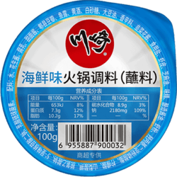 川崎 火锅蘸料 芝麻酱花生酱  海鲜味100g*1盒