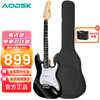 AODSK 奥德斯克（AODSK）电吉他ST型单单单线圈带摇把男女生初学电吉它AST-SSS170BK黑色
