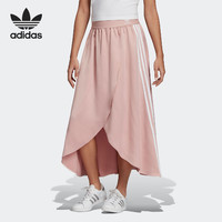 adidas 阿迪达斯 官方正品三叶草女子缎面运动休闲半身裙 EK4550