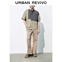 URBAN REVIVO UR2024夏季新款男装街头美式休闲百搭洗水牛仔长裤UML840054