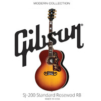 Gibson 吉普森民谣吉他SJ-200 standard Rosewood RB 秋日渐变色专业演奏